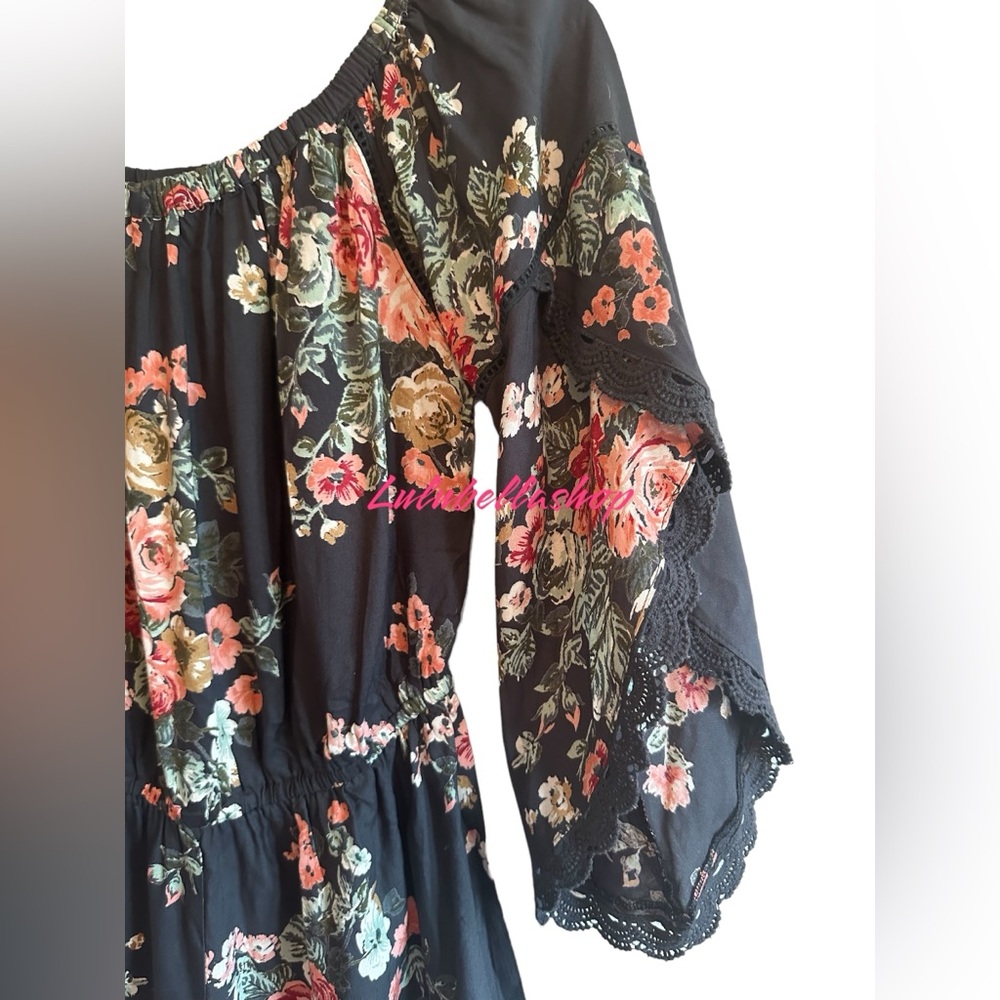 68. Angie Women’s Off Shoulder Romper - Picture 5 of 5